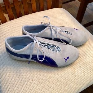 Puma suede sneakers with sparkle